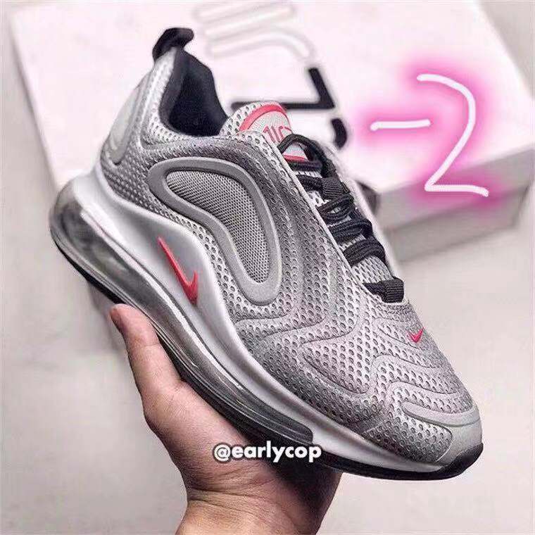 New Nike Air Max 720 Grey Red Shoes - Click Image to Close